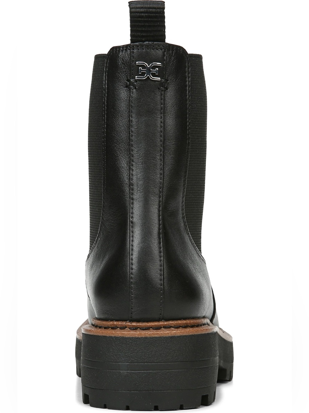 ♥️♥️ Sam Edelman Laguna Waterproof Lug Sole Chelsea Boot - Black Leather 7M - Picture 8 of 12